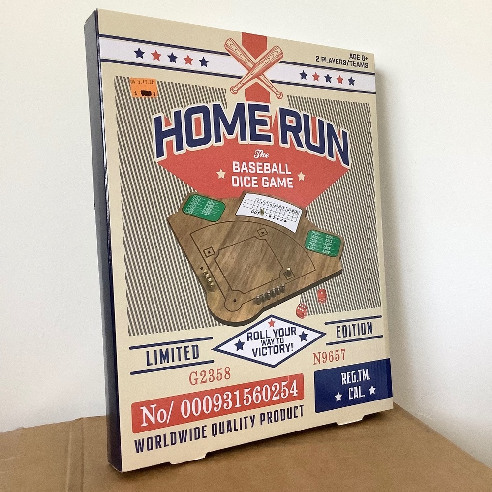 New Sealed Professor Puzzle Wood Wooden Home Run Baseball Dice Game